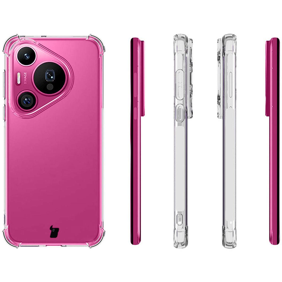 Flexible Handyhülle für Huawei Pura 70 Pro / Pro+, Bizon Case Salpa, Transparent