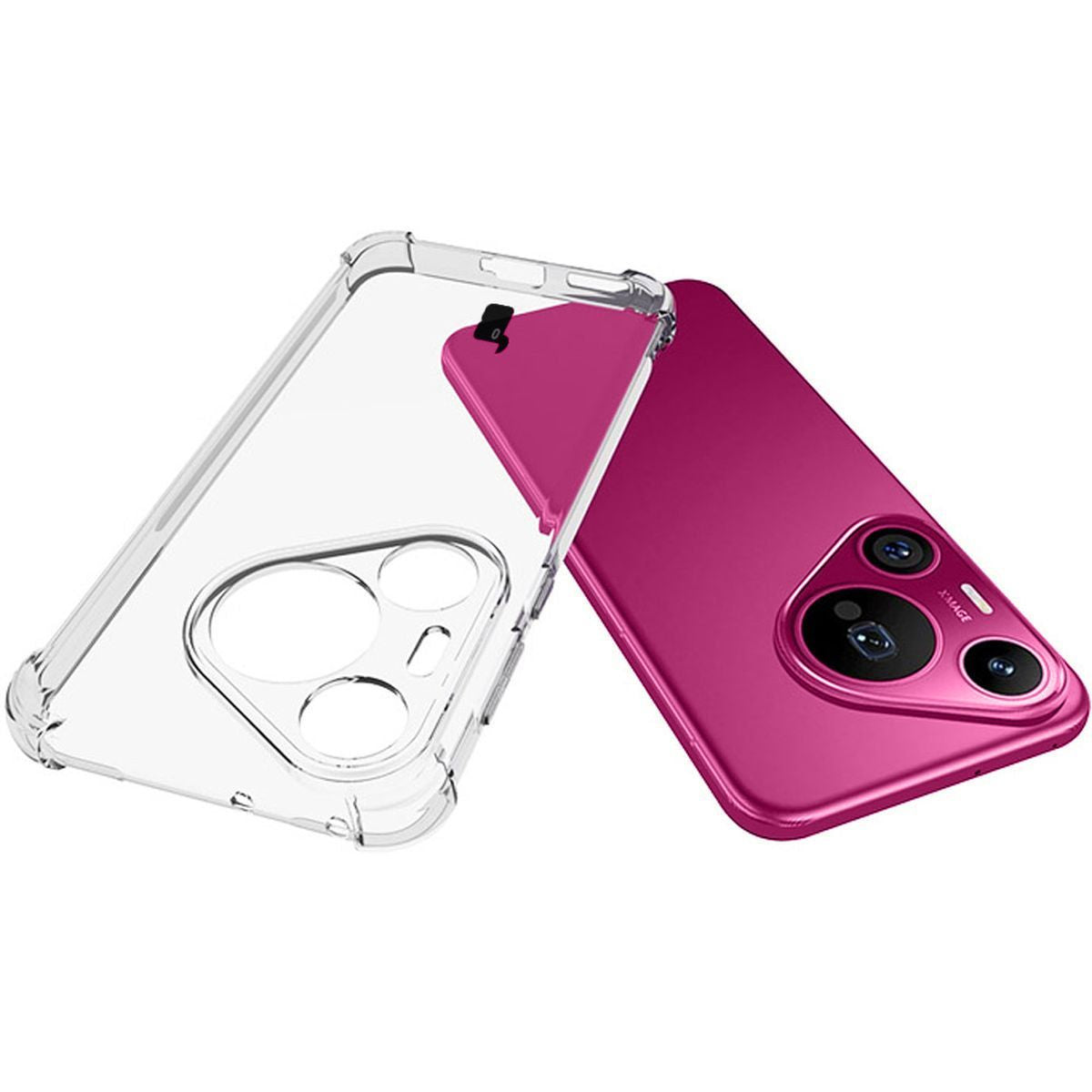 Flexible Handyhülle für Huawei Pura 70 Pro / Pro+, Bizon Case Salpa, Transparent