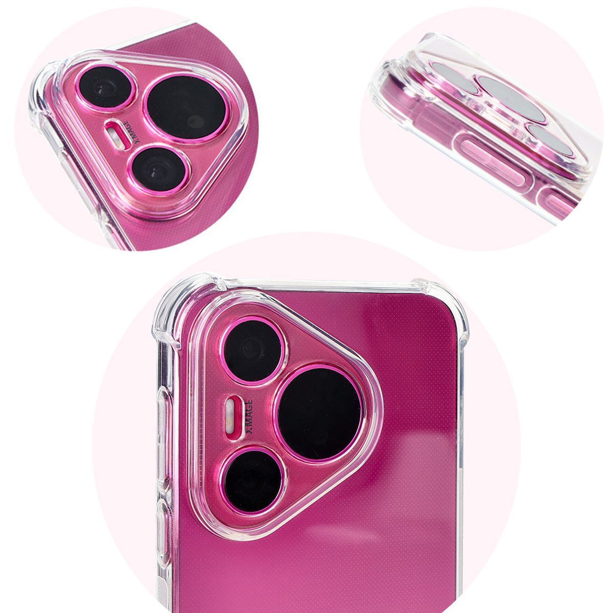 Flexible Handyhülle für Huawei Pura 70 Pro / Pro+, Bizon Case Salpa, Transparent