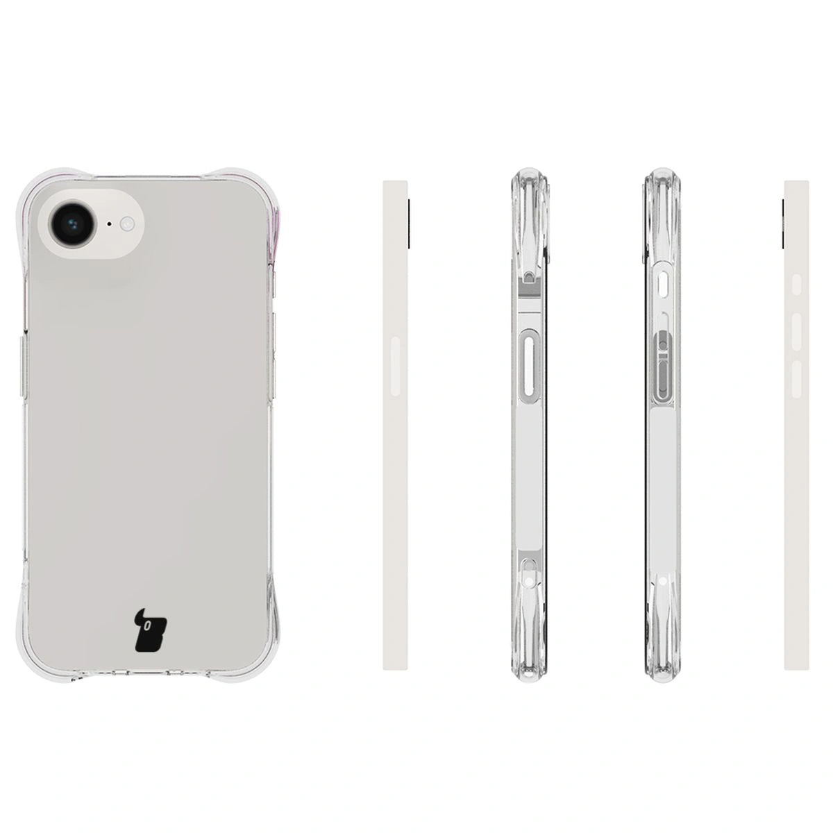 Flexible Handyhülle für iPhone 17e / 16e, Bizon Case Salpa, Transparent