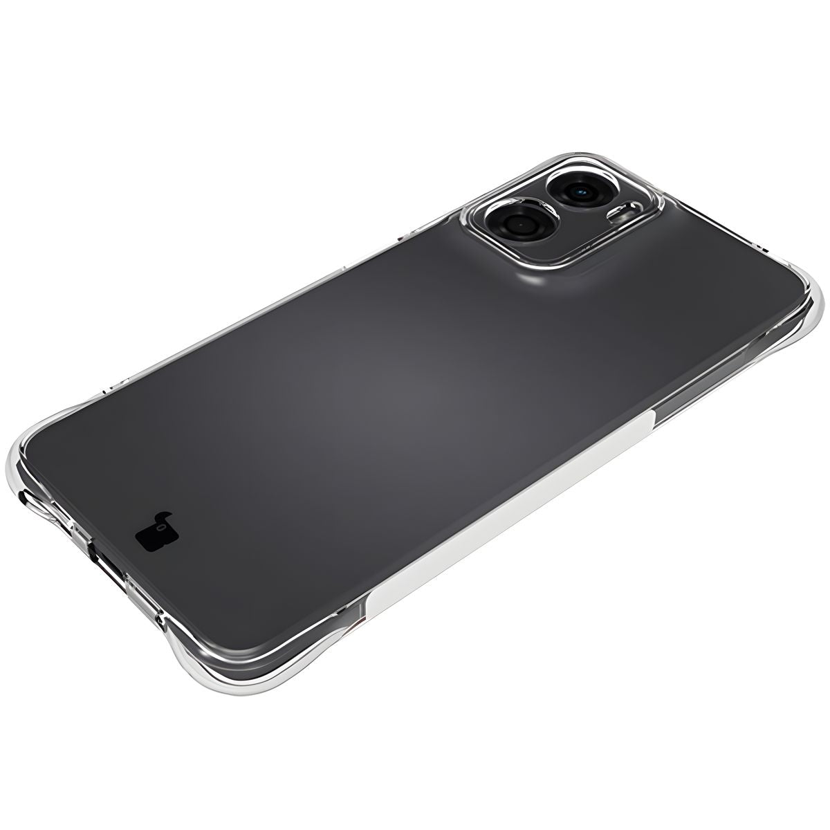 Flexible Handyhülle für Motorola Moto E15, Bizon Case Salpa, Transparent