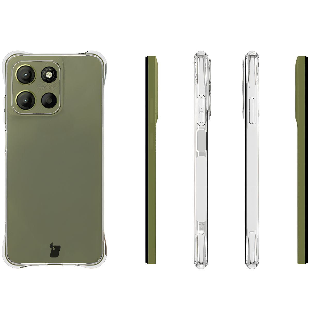 Flexible Handyhülle für Motorola Moto G17 / G17 Power / G15 / G15 Power, Bizon Case Salpa, Transparent