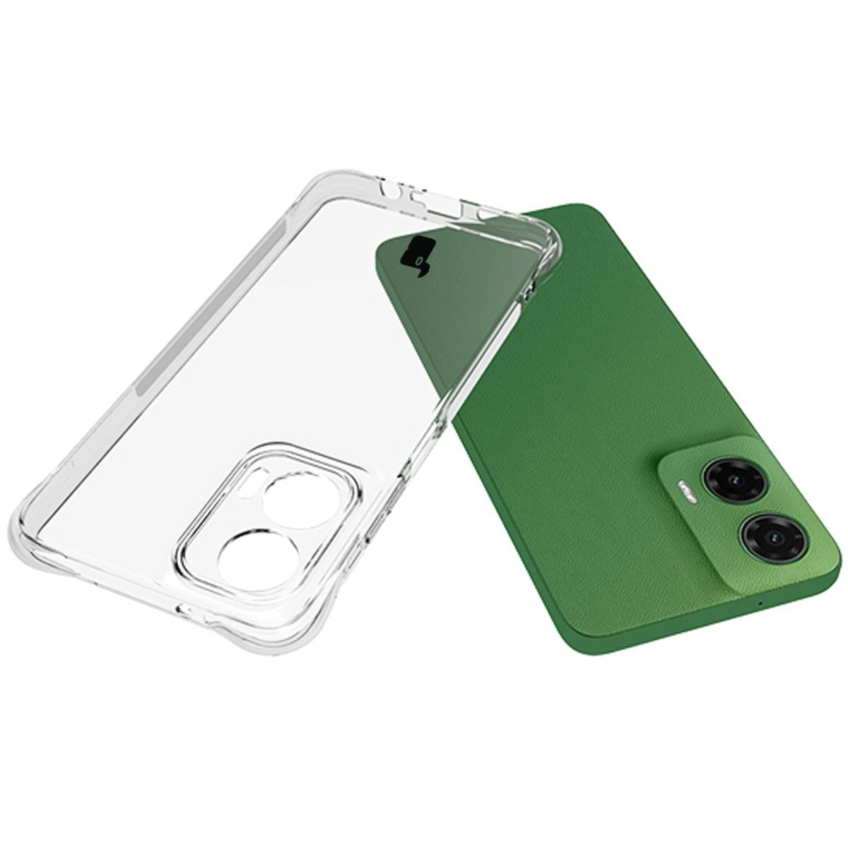 Flexible Handyhülle für Motorola Moto G35 5G, Bizon Case Salpa, Transparent