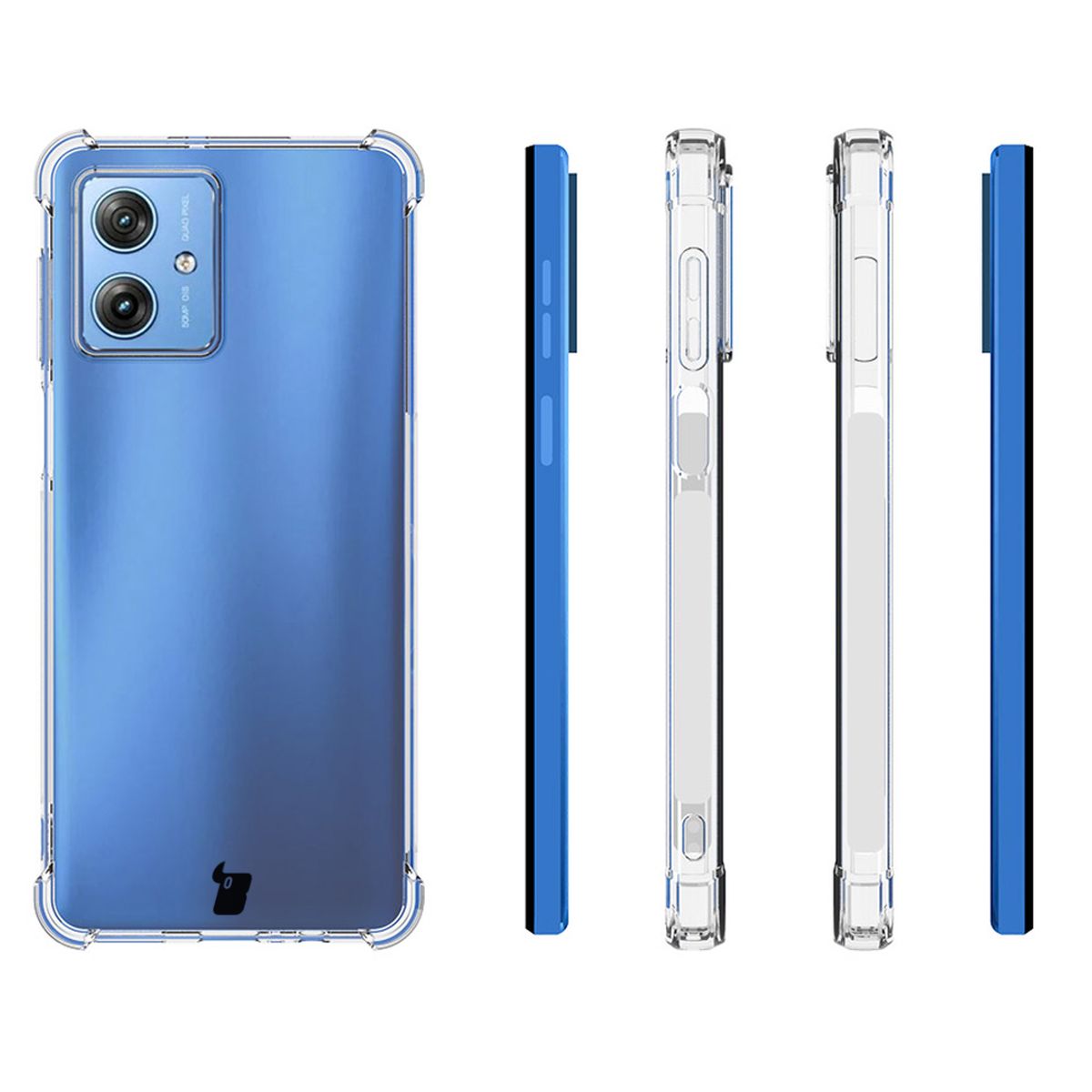 Flexible Schutzhülle für Motorola Moto G54 5G/G54 Power, Bizon Case Salpa, Transparent