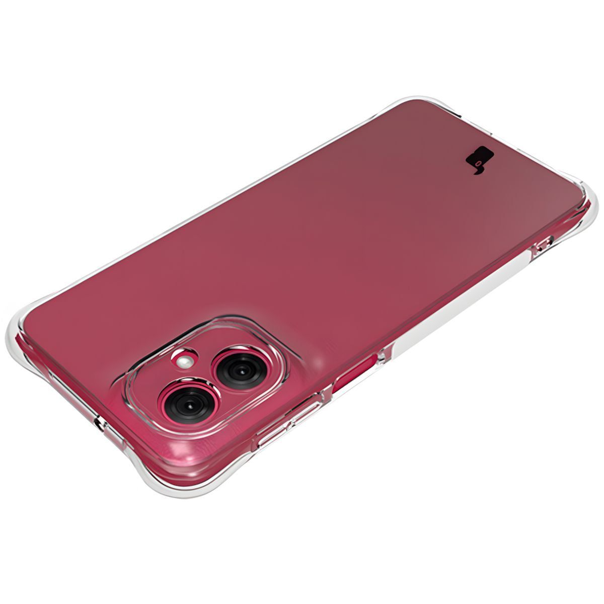 Flexible Handyhülle für Motorola Moto G55 5G, Bizon Case Salpa, Transparent