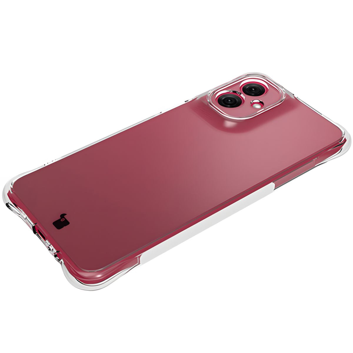Flexible Handyhülle für Motorola Moto G55 5G, Bizon Case Salpa, Transparent