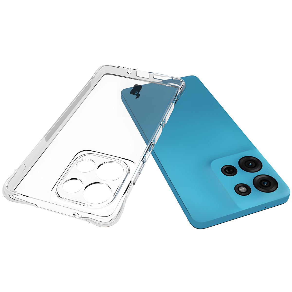 Flexible Handyhülle für Motorola Moto G75 5G, Bizon Case Salpa, Transparent