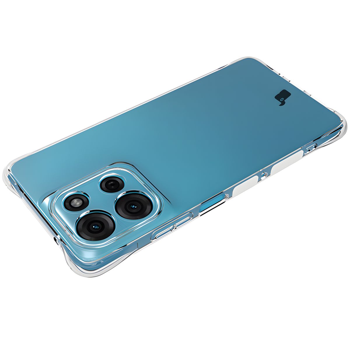 Flexible Handyhülle für Motorola Moto G75 5G, Bizon Case Salpa, Transparent