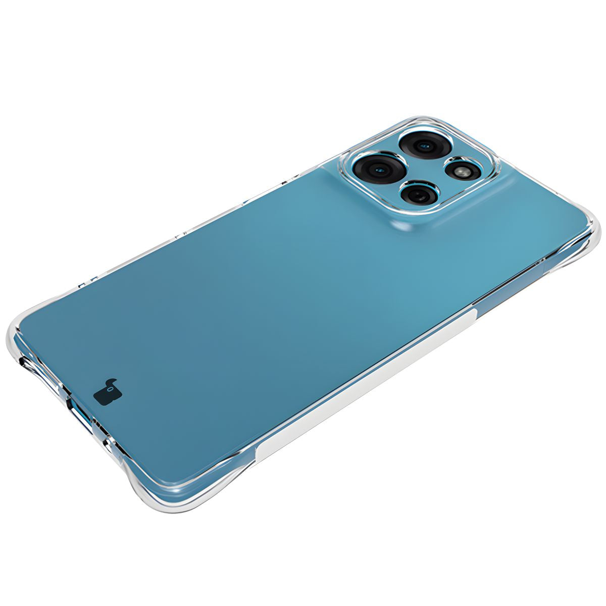 Flexible Handyhülle für Motorola Moto G75 5G, Bizon Case Salpa, Transparent