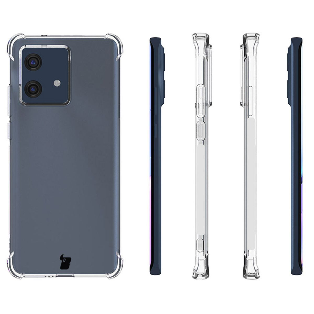 Flexible Schutzhülle für Motorola Edge 40 Neo, Bizon Case Salpa, Transparent