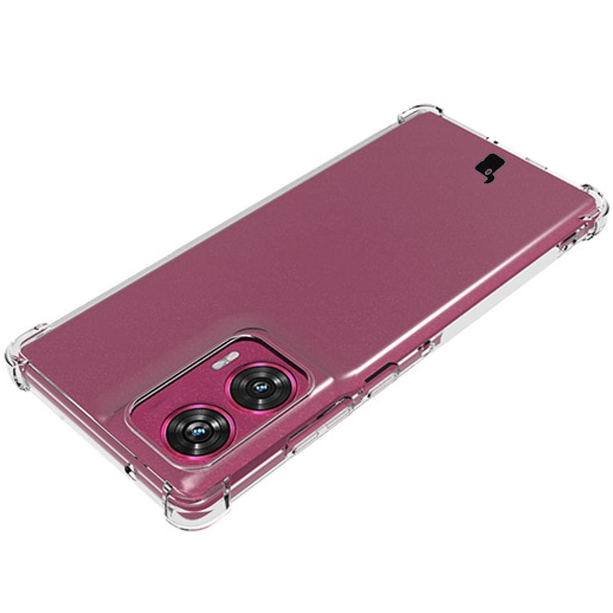 Flexible Handyhülle für Motorola Edge 50 Fusion, Bizon Case Salpa, Transparent