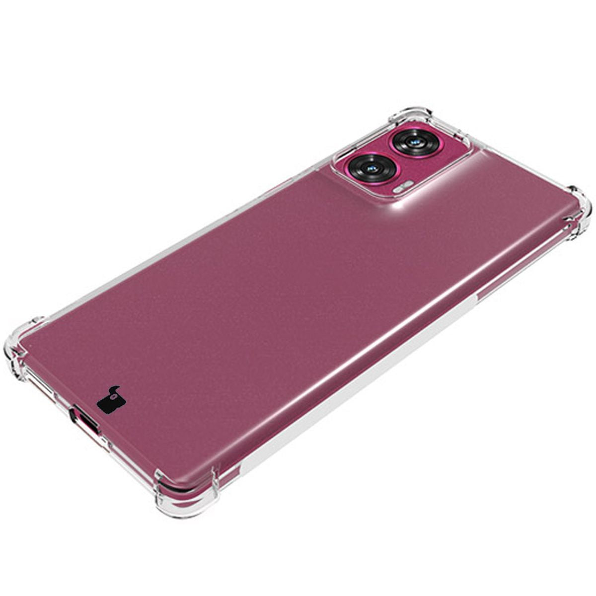 Flexible Handyhülle für Motorola Edge 50 Fusion, Bizon Case Salpa, Transparent