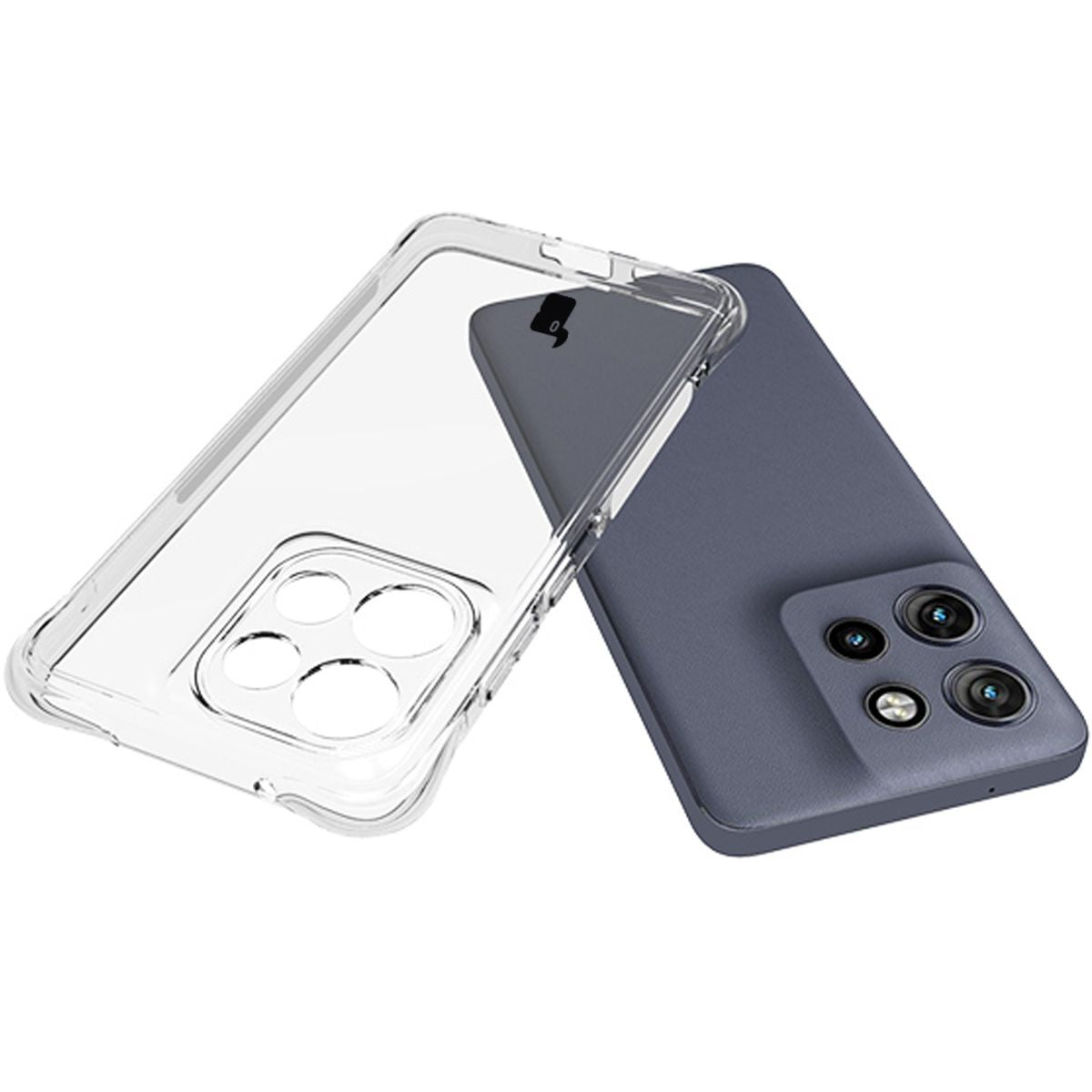 Flexible Handyhülle für Motorola Edge 50 Neo / 60 Neo, Bizon Case Salpa, Transparent