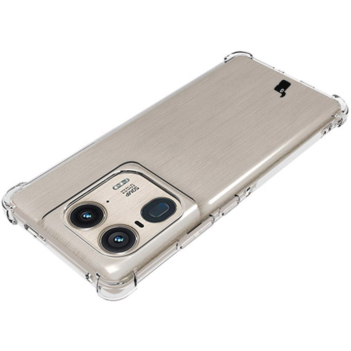 Flexible Handyhülle für Motorola Edge 50 Ultra, Bizon Case Salpa, Transparent