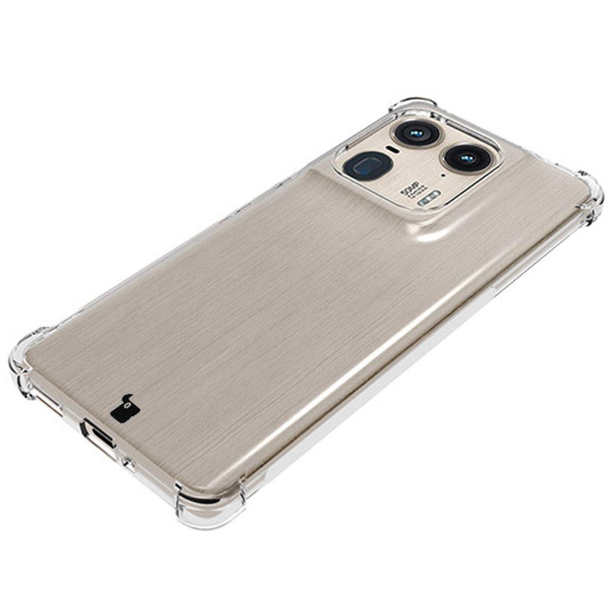 Flexible Handyhülle für Motorola Edge 50 Ultra, Bizon Case Salpa, Transparent