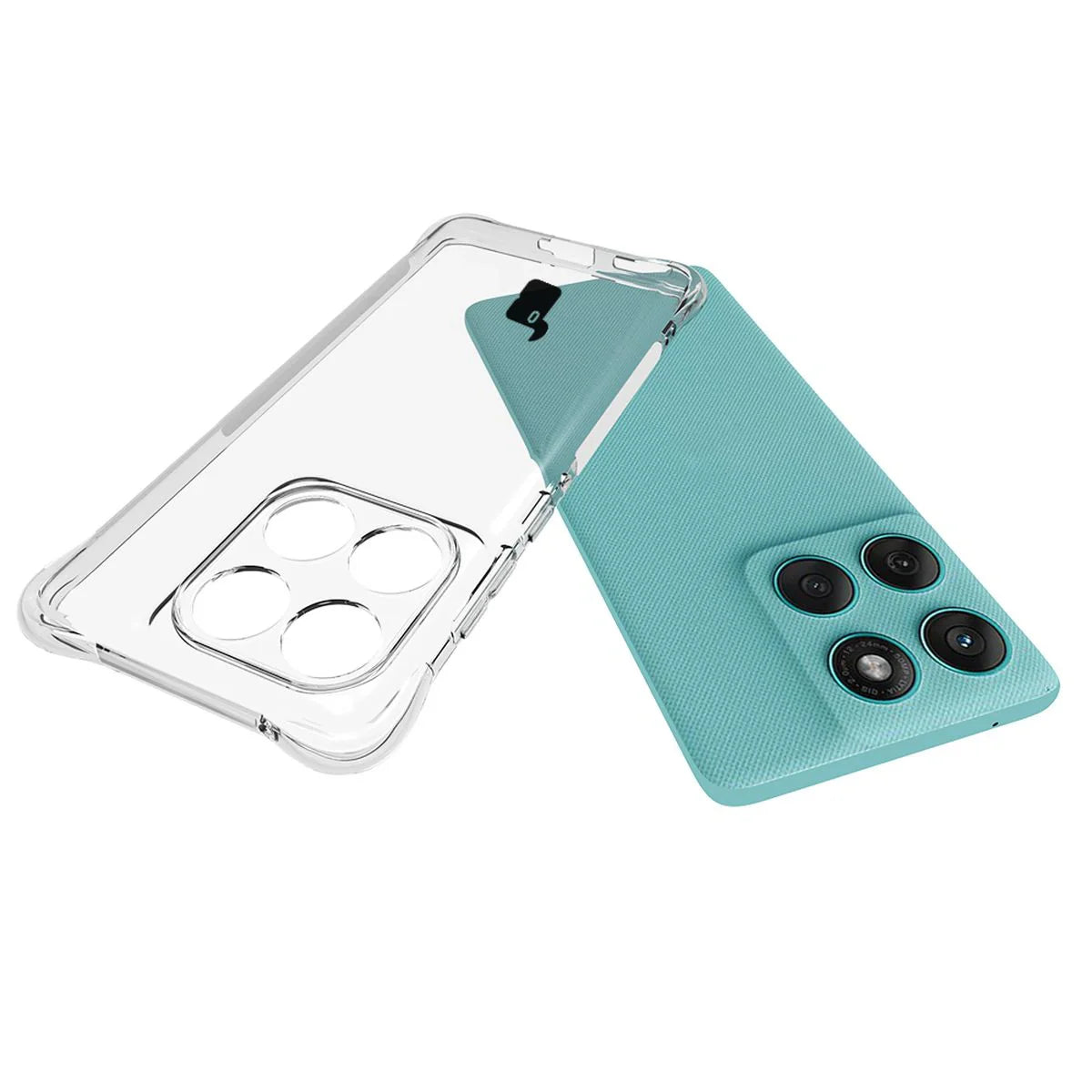 Flexible Handyhülle für Motorola Edge 60 / 60 Fusion, Bizon Case Salpa, Transparent