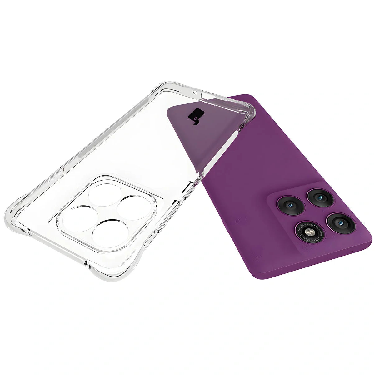 Flexible Handyhülle für Motorola Edge 60 Pro, Bizon Case Salpa, Transparent