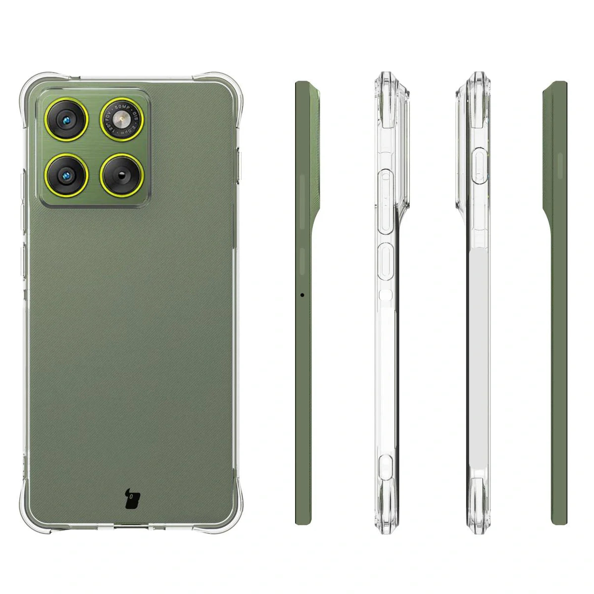 Flexible Handyhülle für Motorola Edge 70, Bizon Case Salpa, Transparent