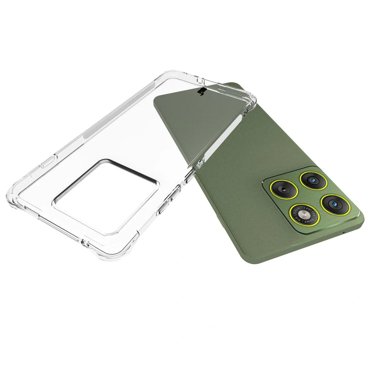 Flexible Handyhülle für Motorola Edge 70, Bizon Case Salpa, Transparent