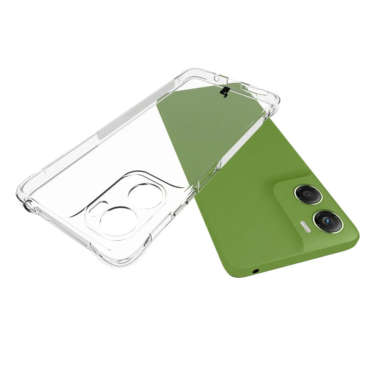 Flexible Handyhülle für Motorola Moto G06 4G / G06 Power 4G, Bizon Case Salpa, Transparent