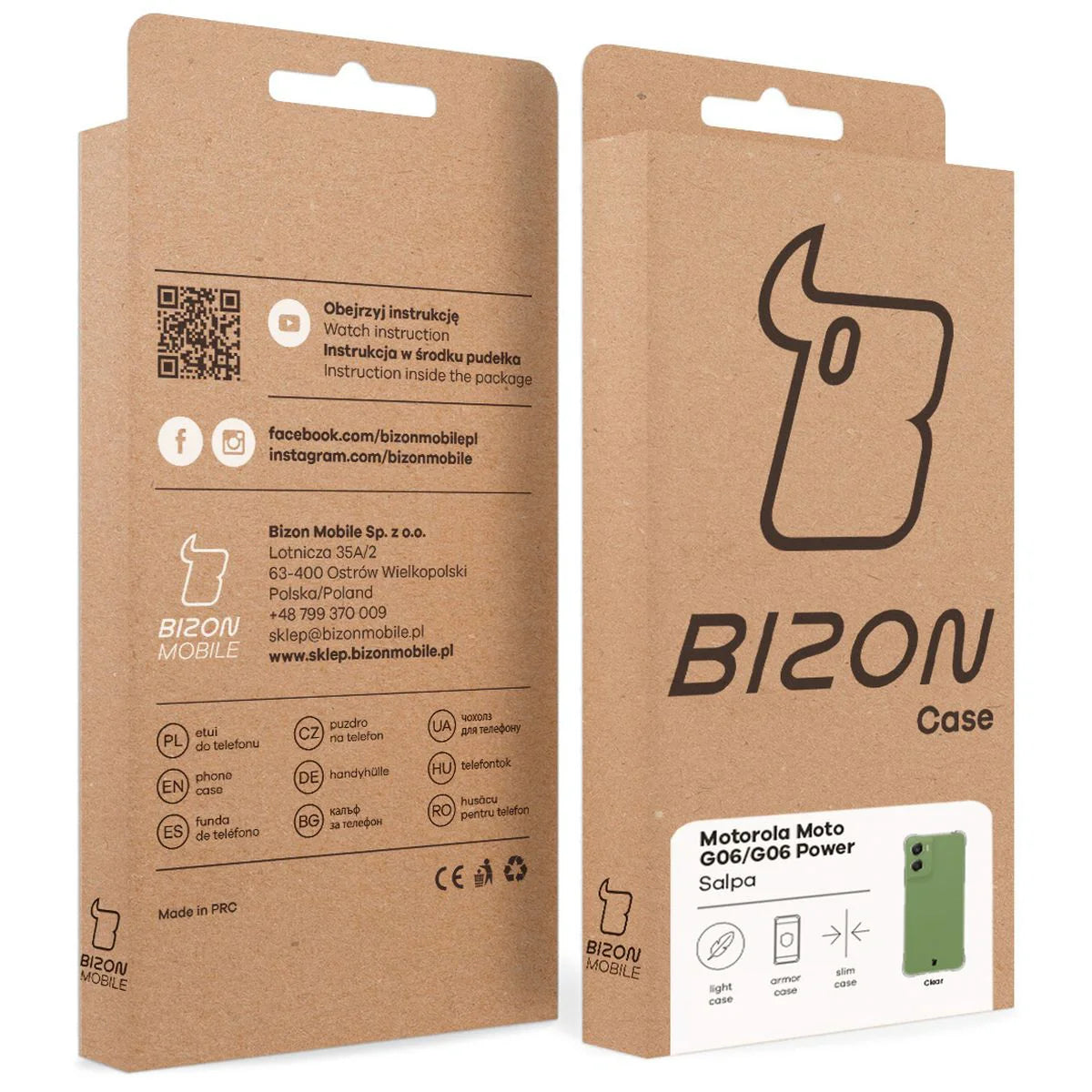 Flexible Handyhülle für Motorola Moto G06 4G / G06 Power 4G, Bizon Case Salpa, Transparent