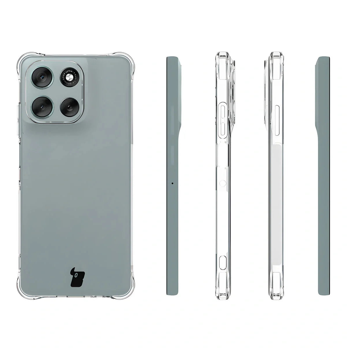 Flexible Handyhülle für Motorola Moto G56 5G, Bizon Case Salpa, Transparent