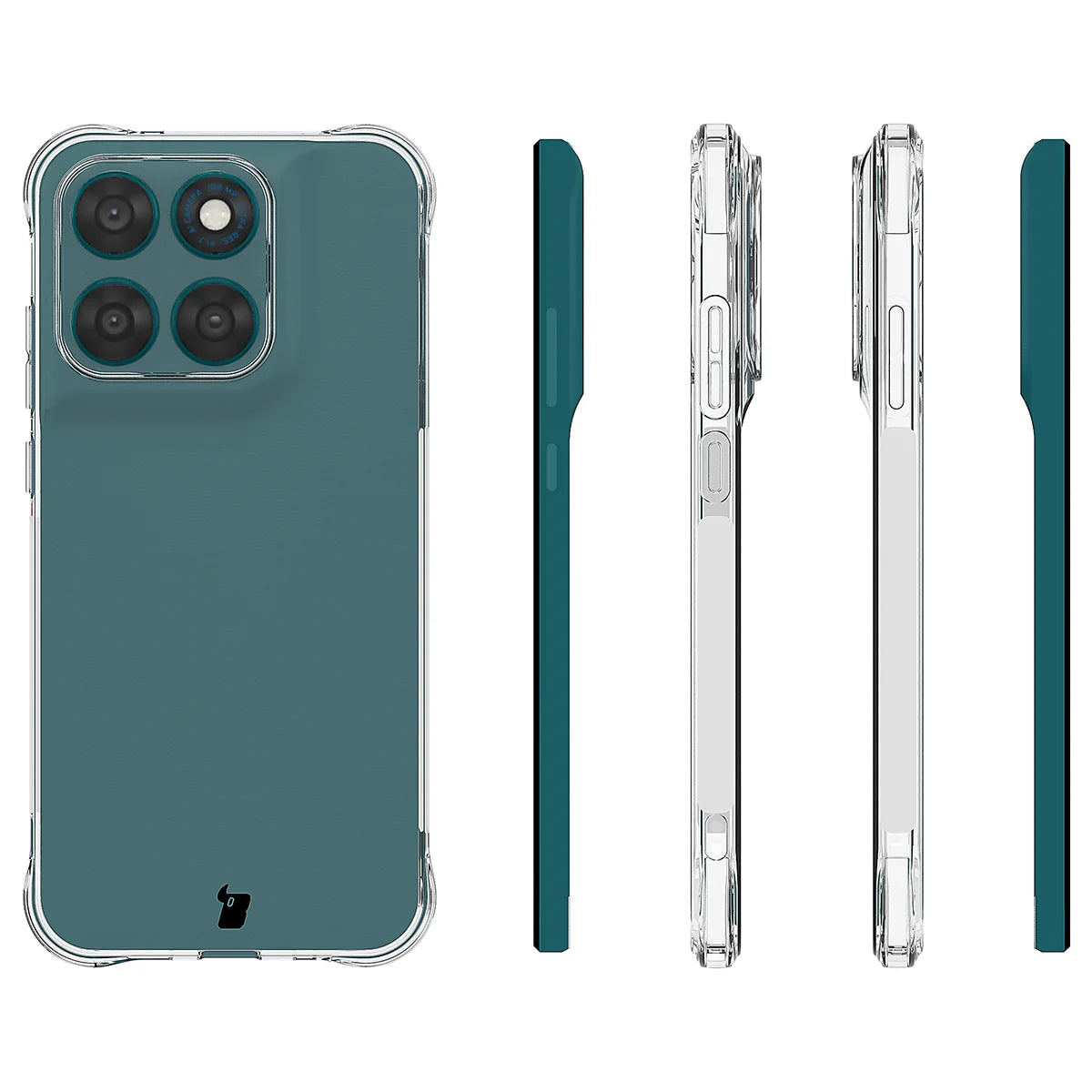 Flexible Handyhülle für Motorola Moto G67 5G / G77 5G, Bizon Case Salpa, Transparent