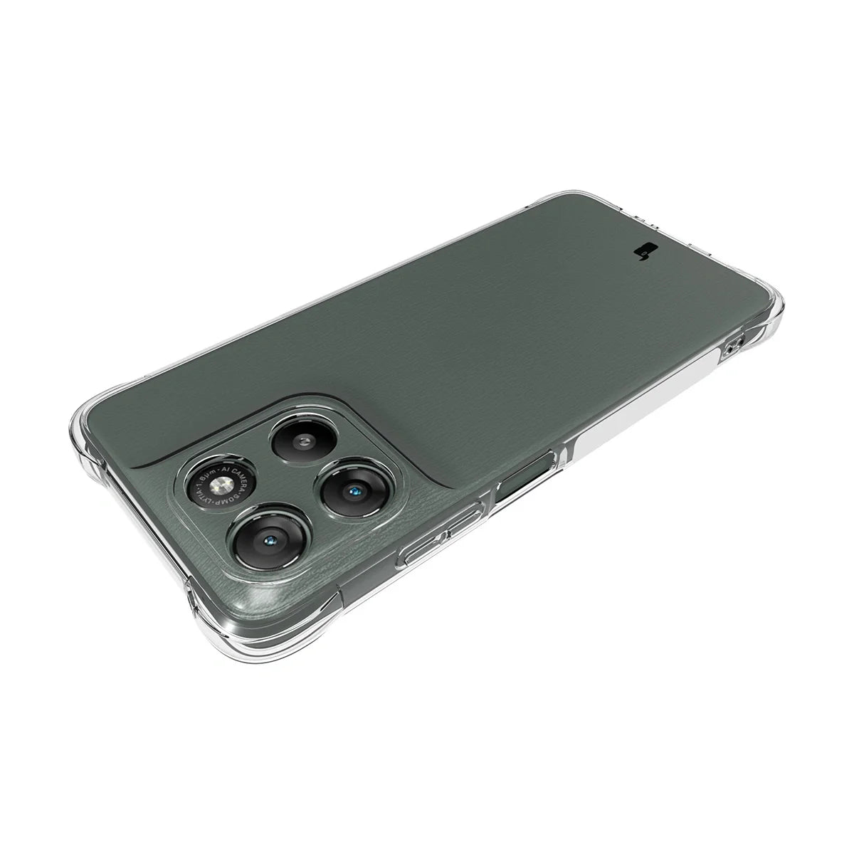 Flexible Handyhülle für Motorola Moto G57 Power / G67 Power, Bizon Case Salpa, Transparent