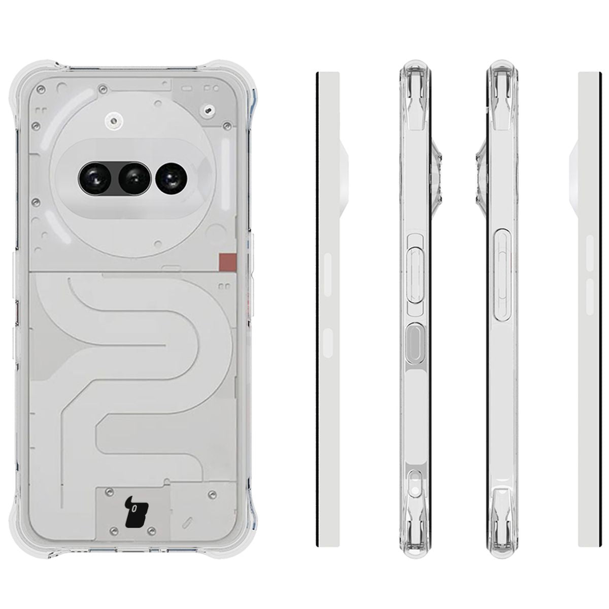 Flexible Handyhülle für Nothing Phone (3a), Bizon Case Salpa, Transparent