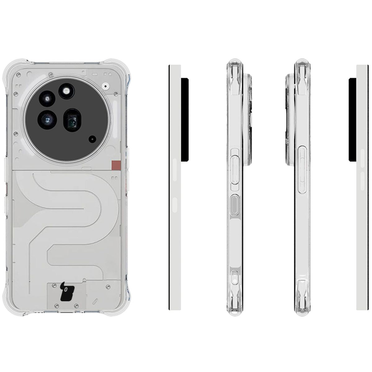 Flexible Handyhülle für Nothing Phone (3a) Pro, Bizon Case Salpa, Transparent