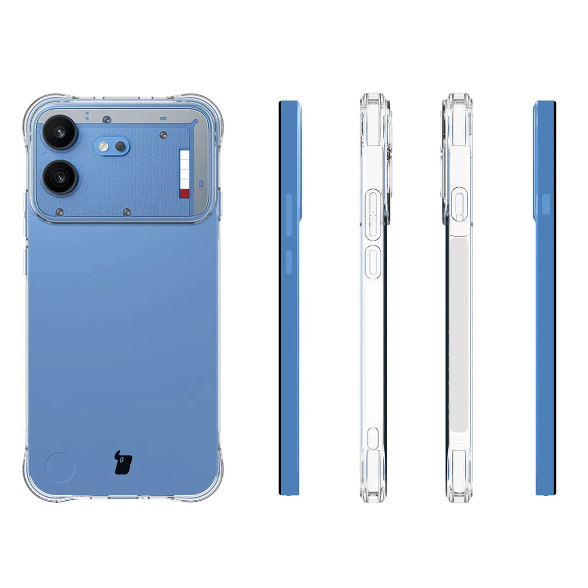 Flexible Handyhülle für Nothing Phone (4b), Bizon Case Salpa, Transparent