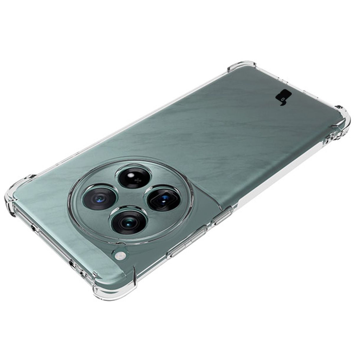 Flexible Schutzhülle für OnePlus 12, Bizon Case Salpa, Transparent
