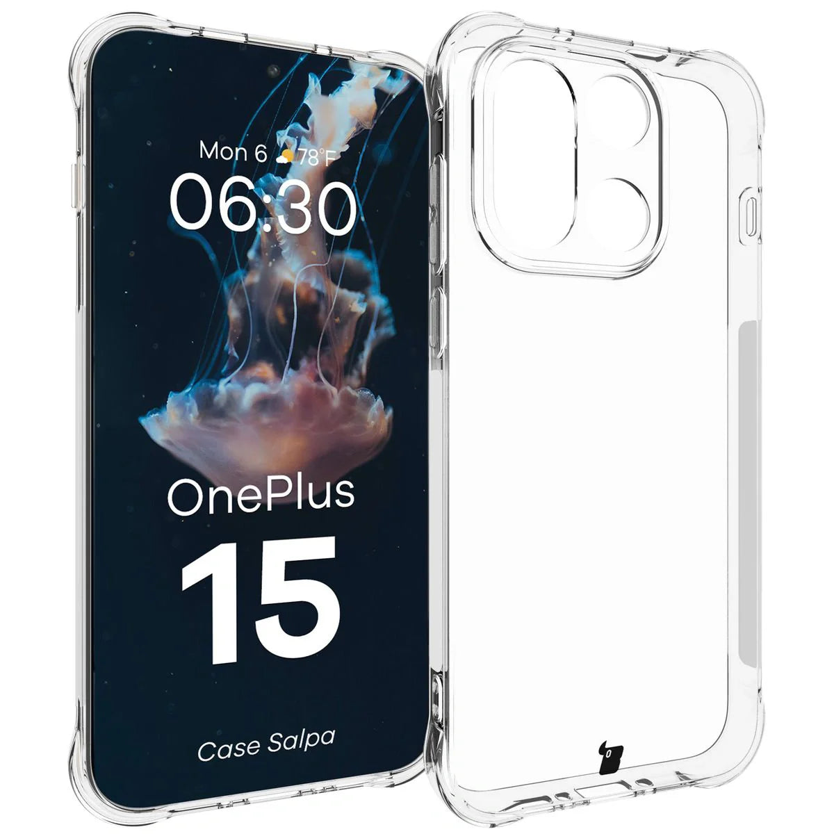 Flexible Handyhülle für OnePlus 15, Bizon Case Salpa, Transparent