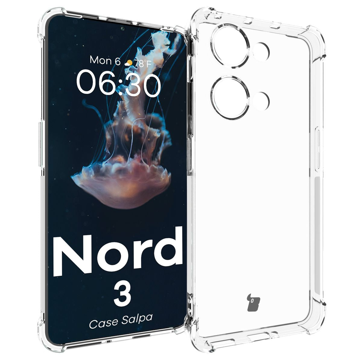 Flexible Schutzhülle für OnePlus Nord 3, Bizon Case Salpa, Transparent