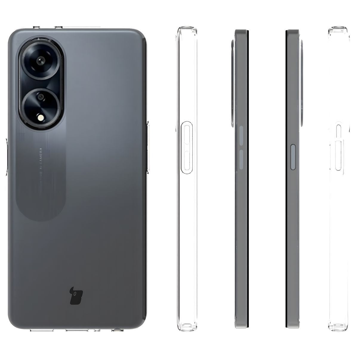Flexible Schutzhülle für Oppo A98 5G, Bizon Case Salpa, Transparent