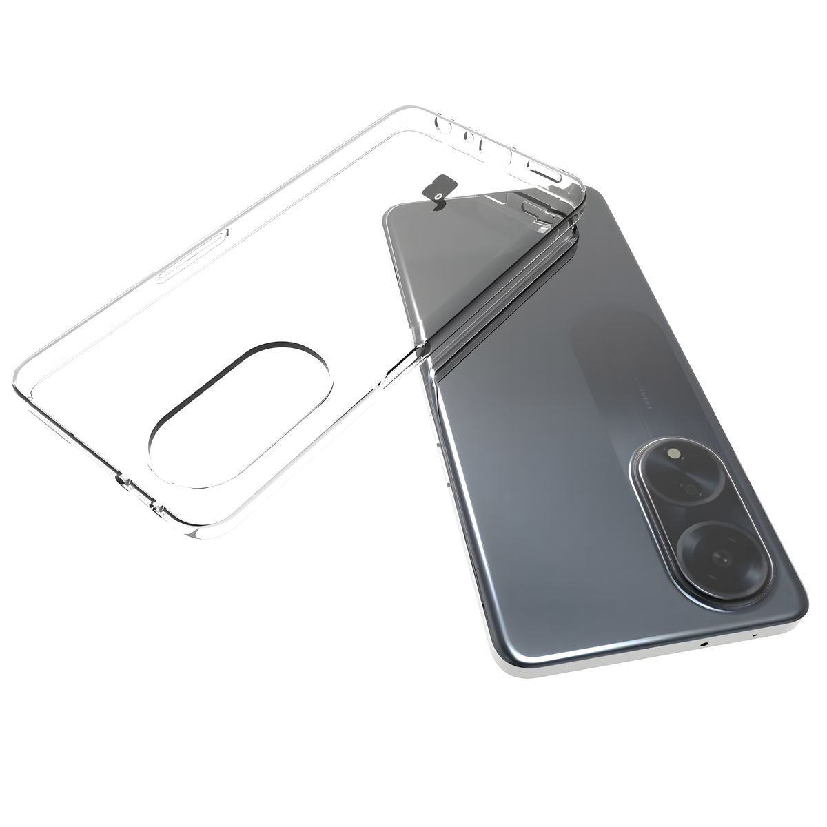 Flexible Schutzhülle für Oppo A98 5G, Bizon Case Salpa, Transparent