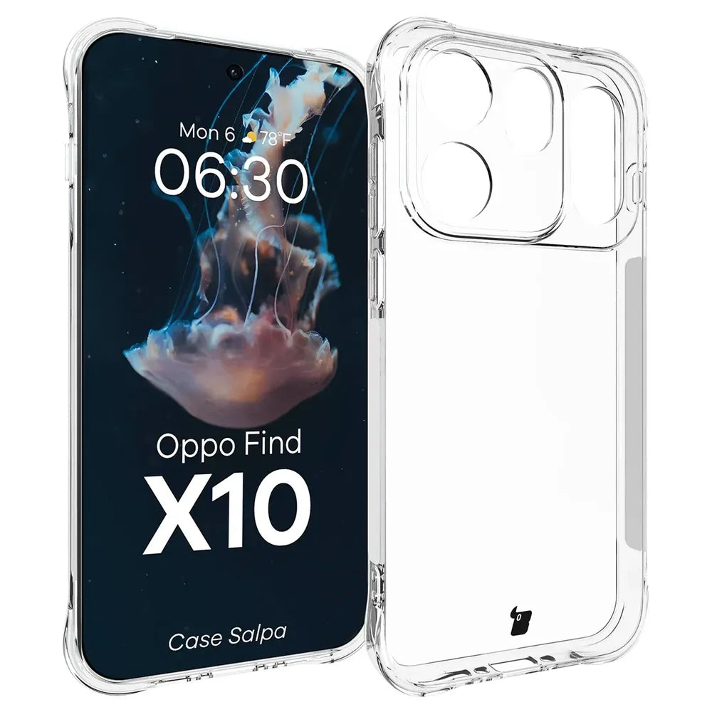 Flexible Handyhülle für OPPO Find X10, Bizon Case Salpa, Transparent (1/7)