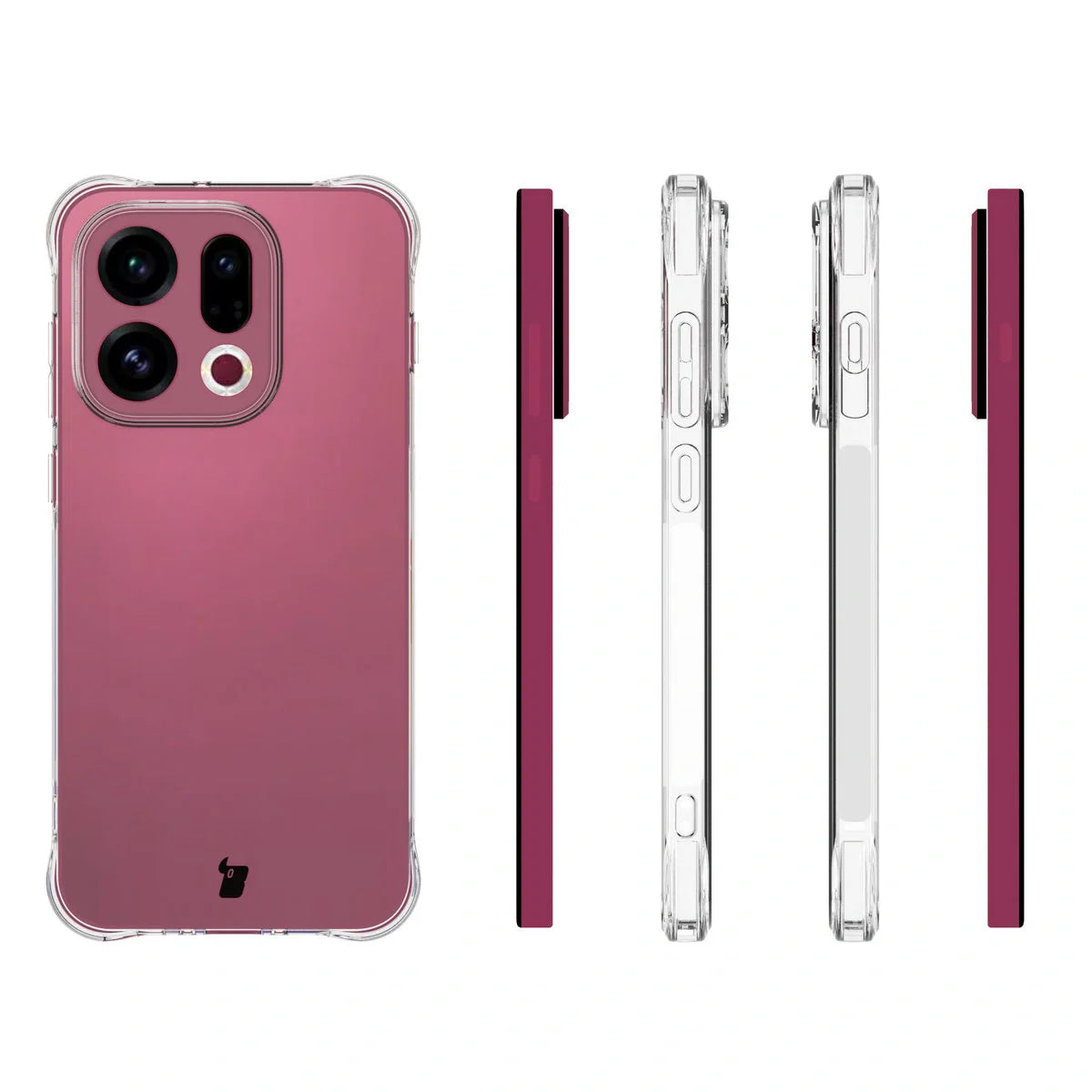 Flexible Handyhülle für Oppo Find X9, Bizon Case Salpa, Transparent