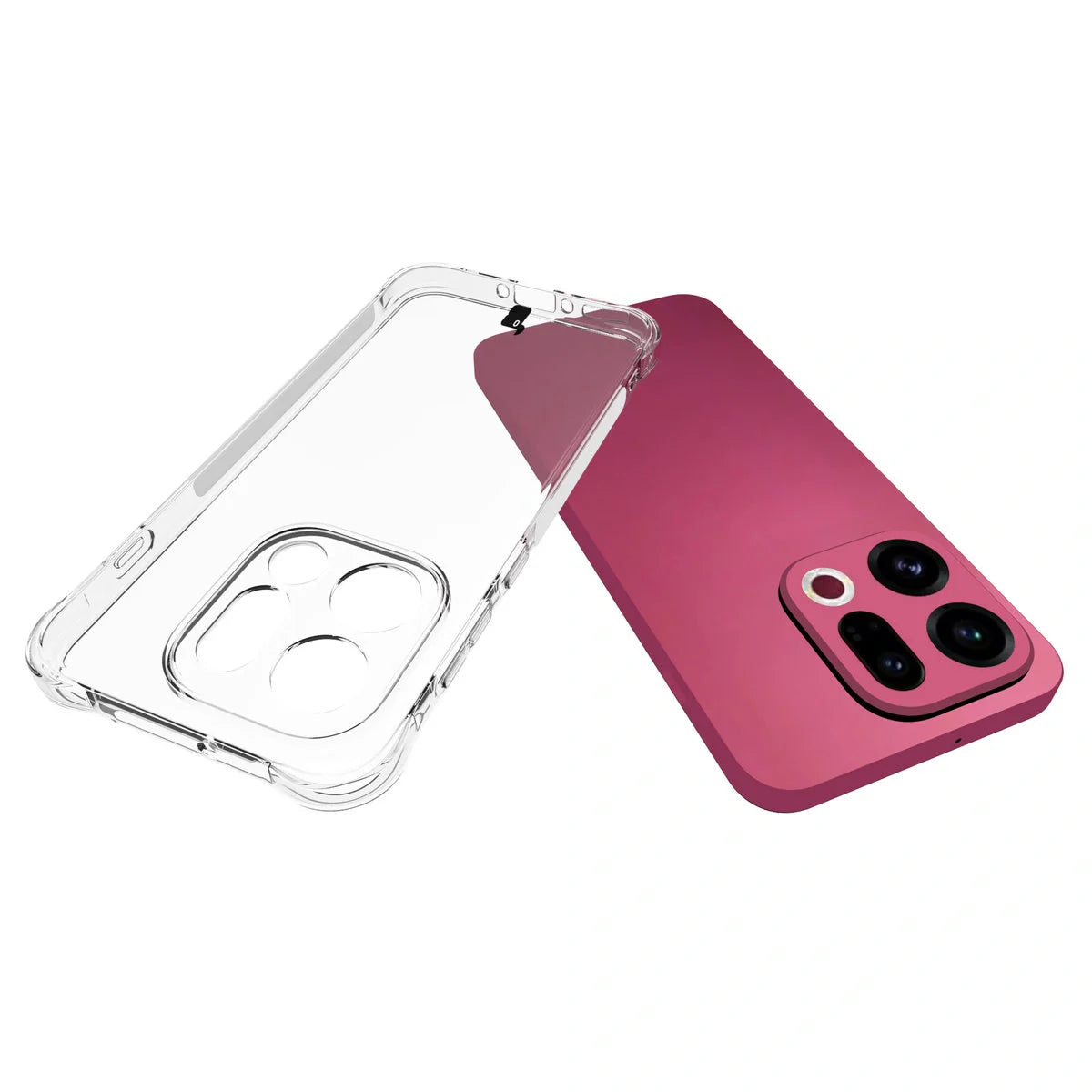 Flexible Handyhülle für Oppo Find X9, Bizon Case Salpa, Transparent