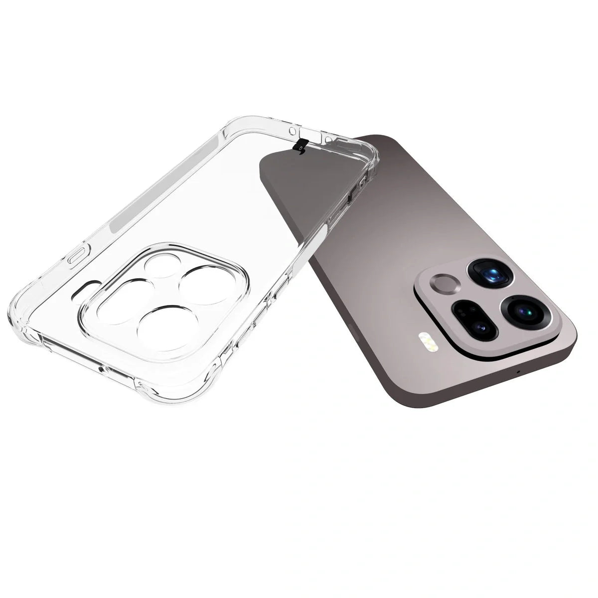 Flexible Handyhülle für Oppo Find X9 Pro, Bizon Case Salpa, Transparent