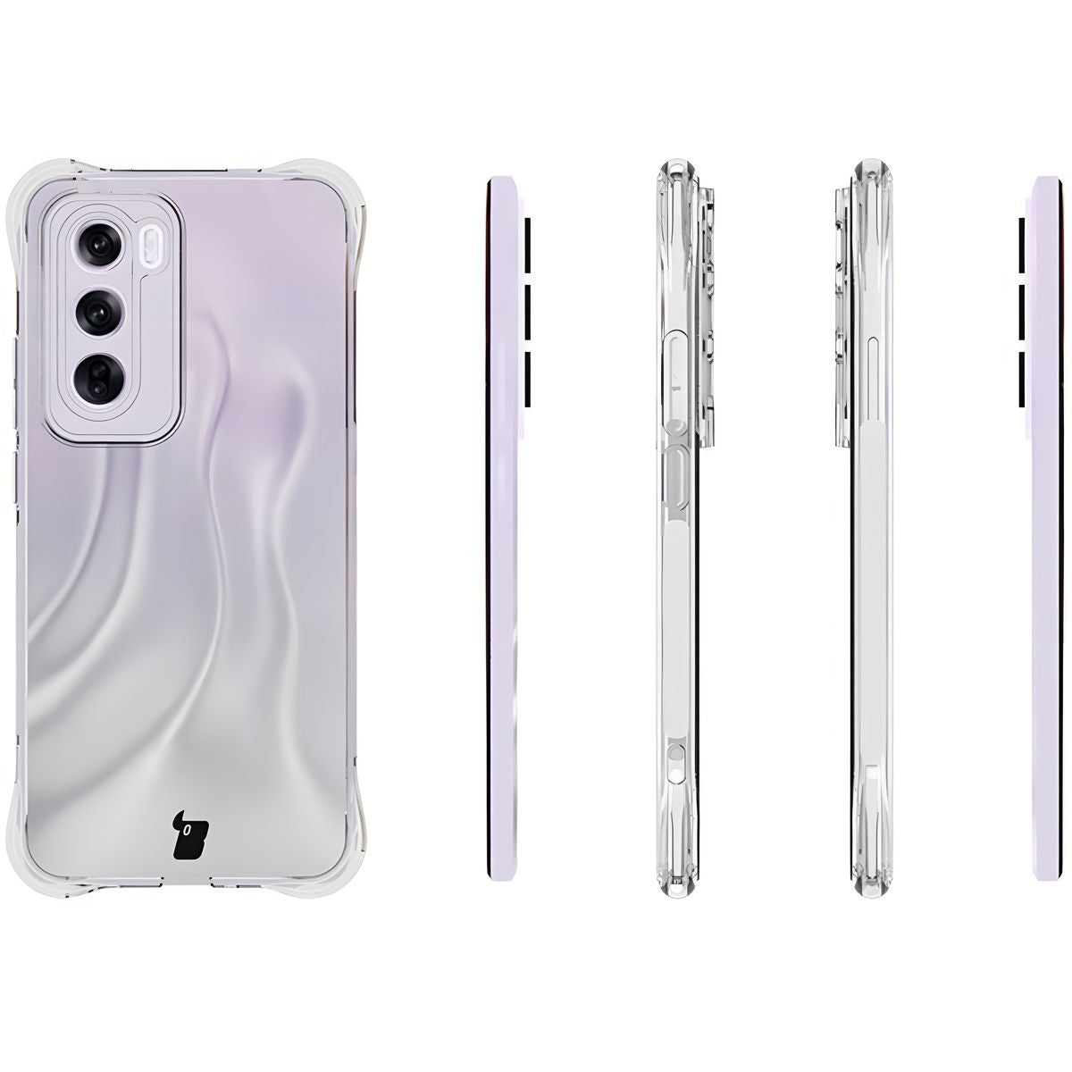 Flexible Handyhülle für Oppo Reno 12 Pro, Bizon Case Salpa, Transparent