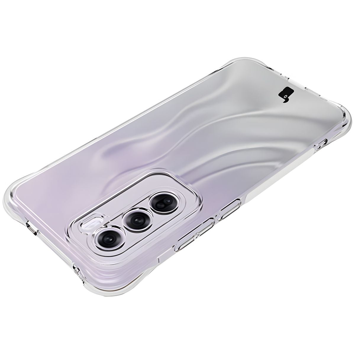Flexible Handyhülle für Oppo Reno 12 Pro, Bizon Case Salpa, Transparent
