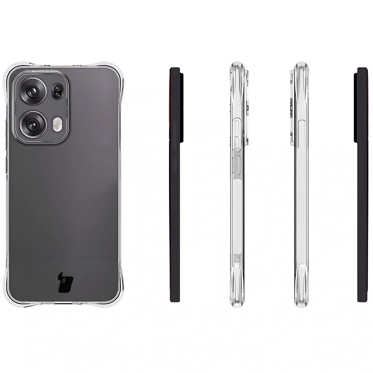 Flexible Handyhülle für Oppo Reno13 Pro, Bizon Case Salpa, Transparent