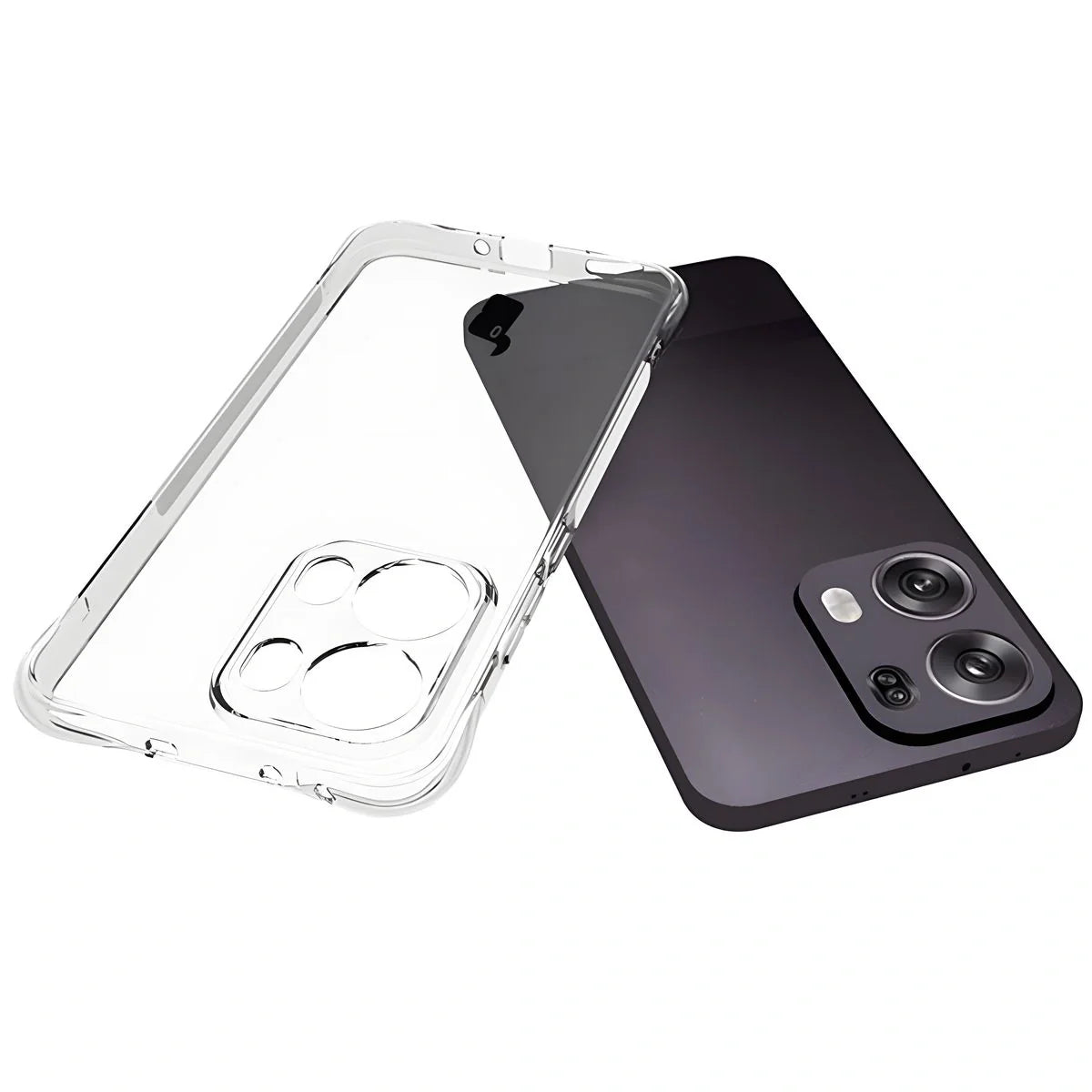 Flexible Handyhülle für Oppo Reno13 Pro, Bizon Case Salpa, Transparent