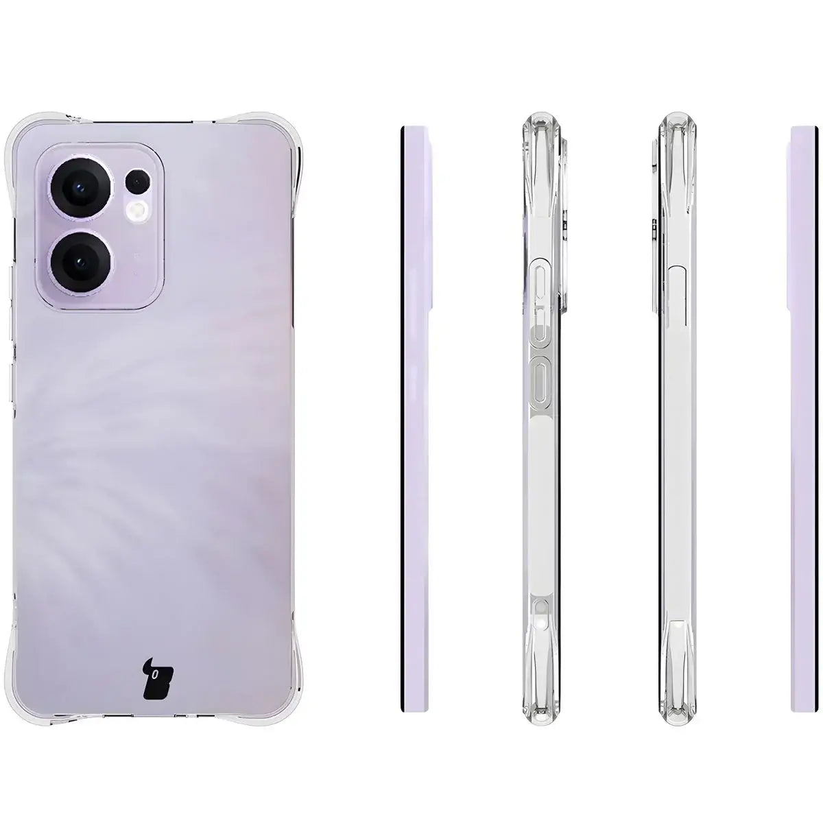 Flexible Handyhülle für Oppo Reno13 F, Bizon Case Salpa, Transparent