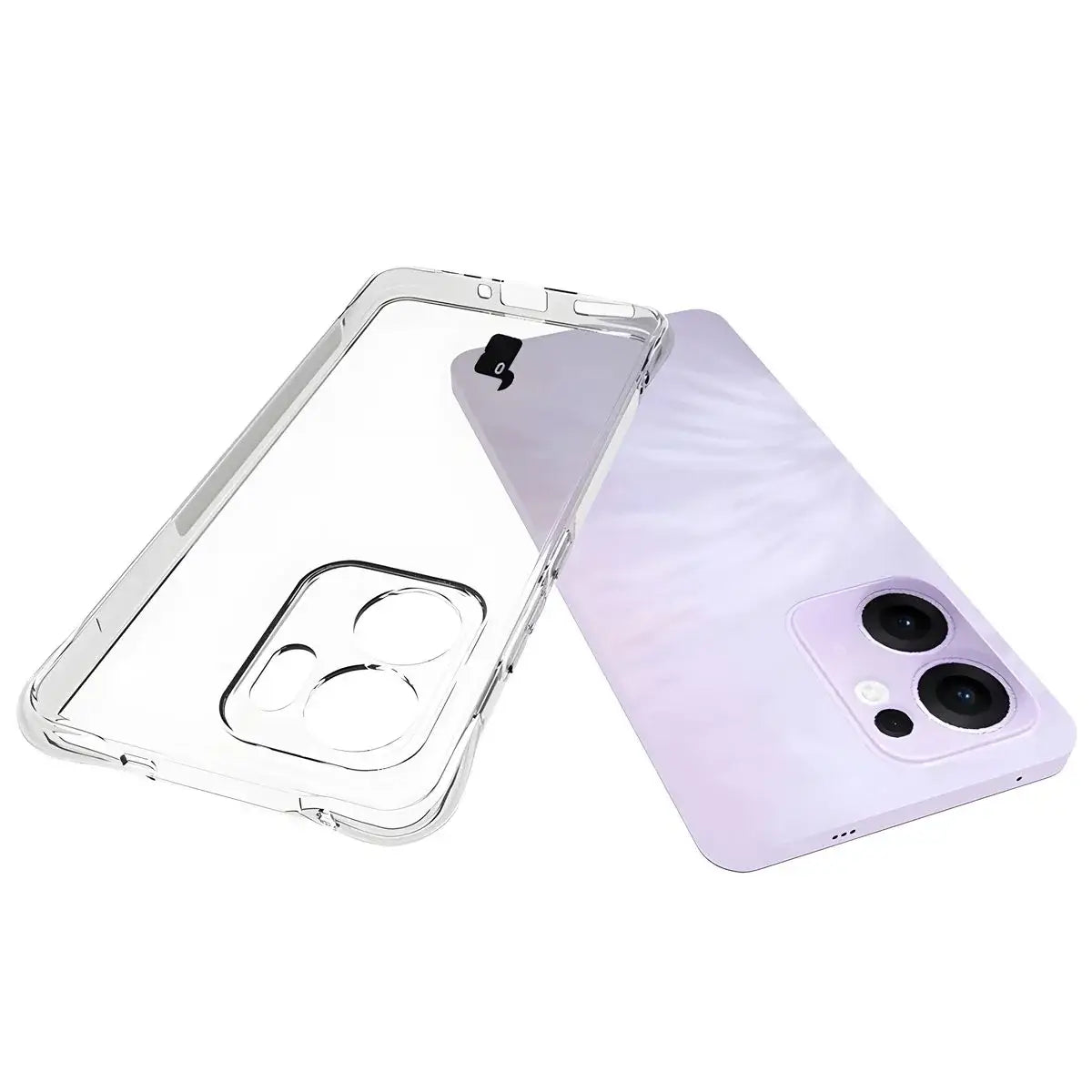 Flexible Handyhülle für Oppo Reno13 F, Bizon Case Salpa, Transparent