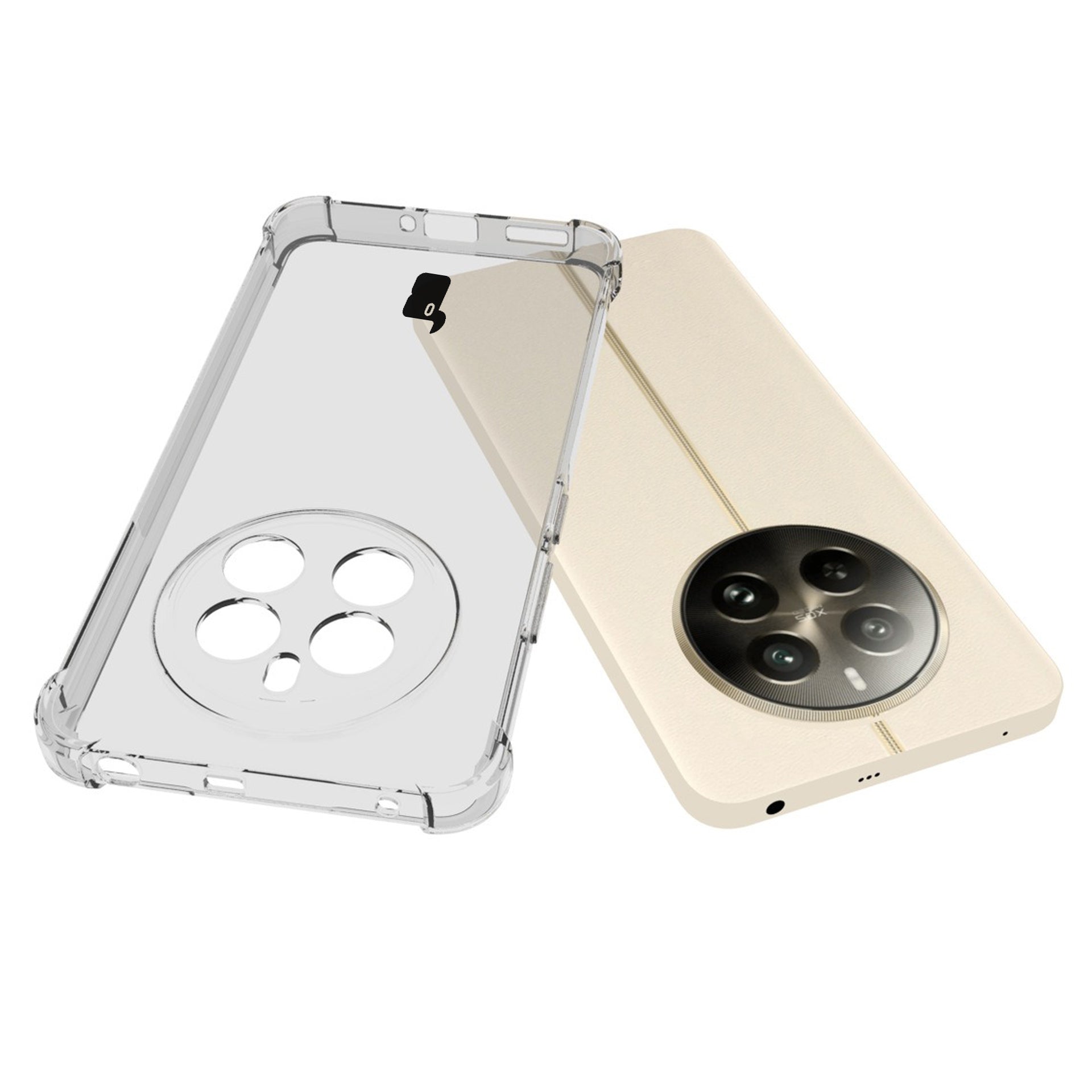 Flexible Handyhülle für Realme 12+, Bizon Case Salpa, Transparent