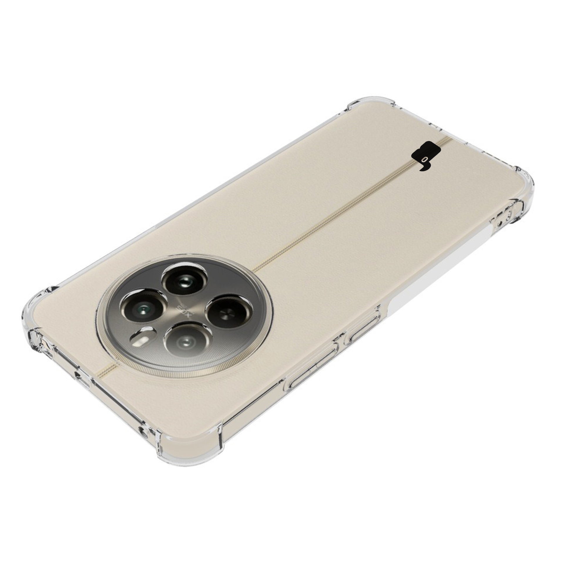 Flexible Handyhülle für Realme 12+, Bizon Case Salpa, Transparent