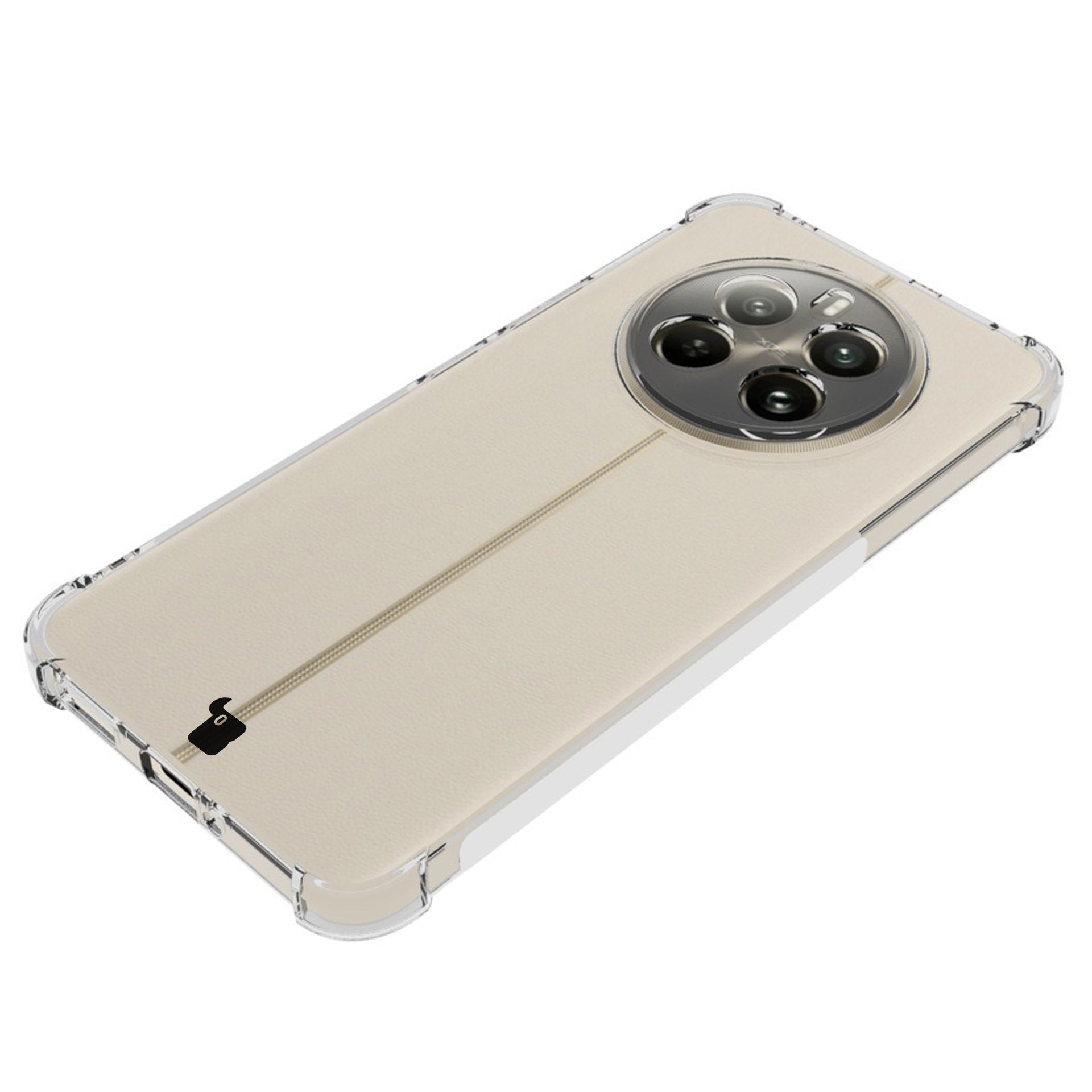 Flexible Handyhülle für Realme 12+, Bizon Case Salpa, Transparent