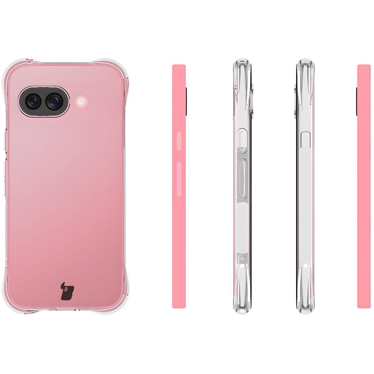 Flexible Handyhülle für Google Pixel 9a, Bizon Case Salpa, Transparent